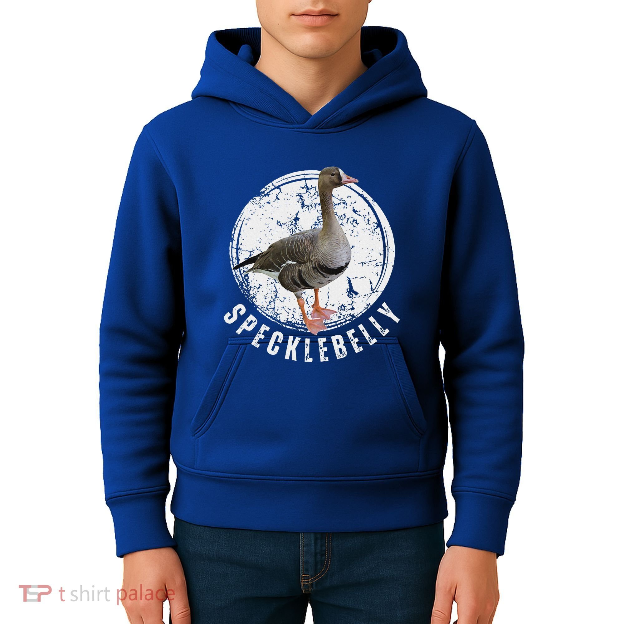 Specklebelly Goose Hunting Speck White Kids Hoodie