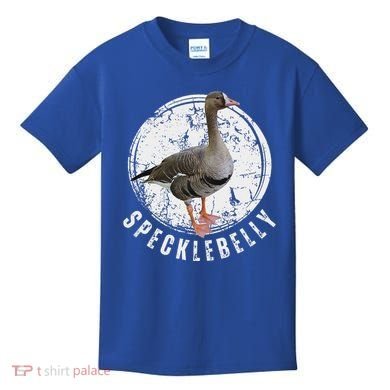 Specklebelly Goose Hunting Speck White Kids T-Shirt