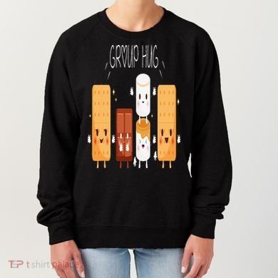 Smores Group Hug  Camping Campfire Marshmallow Smores Women's Sweatshirt
