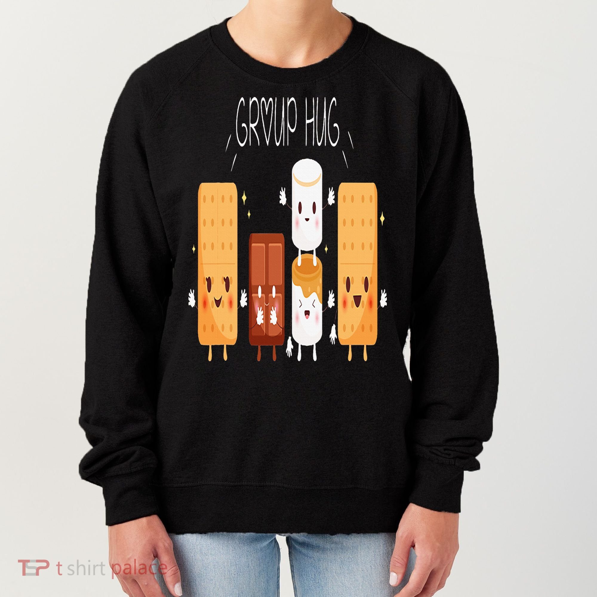 Smores Group Hug  Camping Campfire Marshmallow Smores Women's Sweatshirt