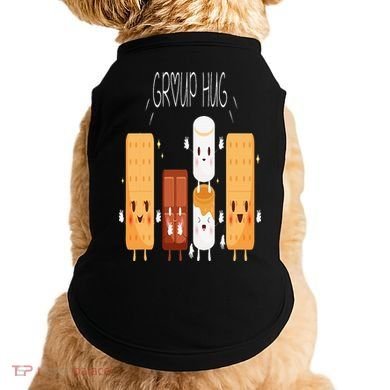 Smores Group Hug  Camping Campfire Marshmallow Smores Doggie Tank