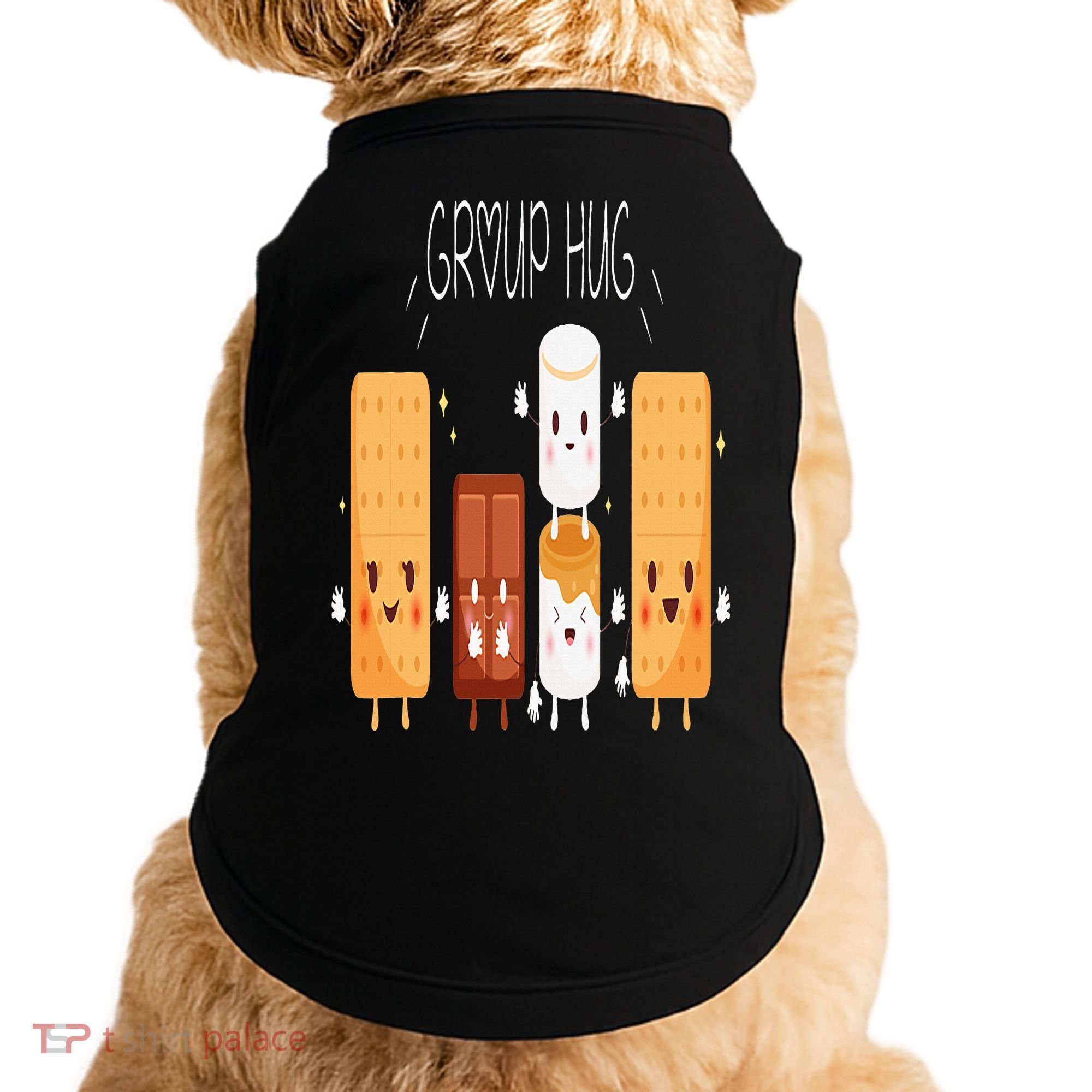 Smores Group Hug  Camping Campfire Marshmallow Smores Doggie Tank