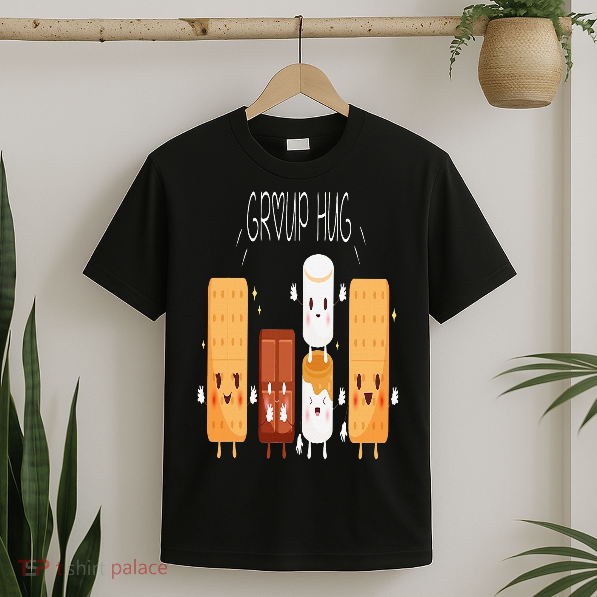 Smores Group Hug  Camping Campfire Marshmallow Smores T-Shirt