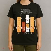 Smores Group Hug  Camping Campfire Marshmallow Smores T-Shirt thumb 4