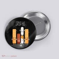 Smores Group Hug  Camping Campfire Marshmallow Smores Button thumb 0