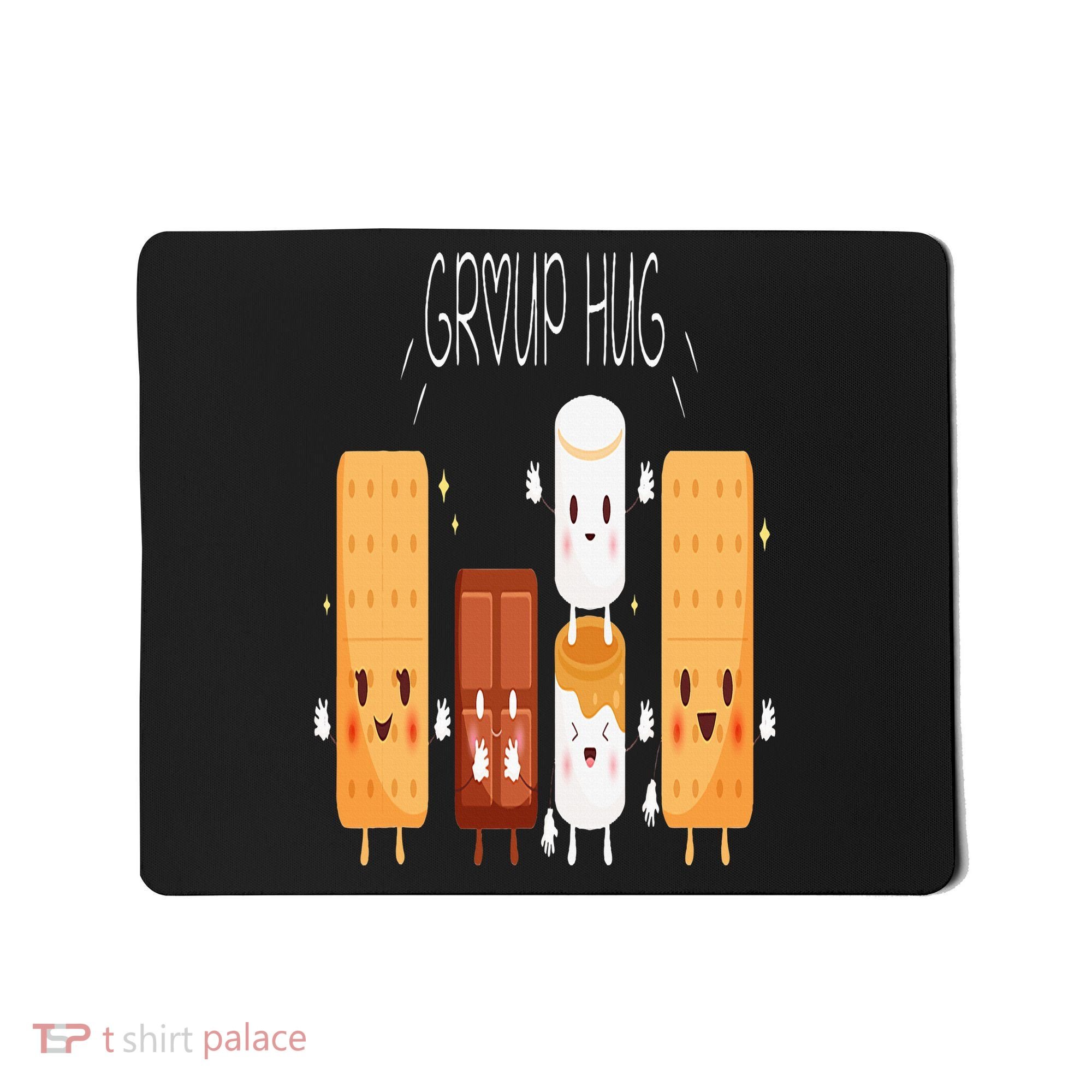 Smores Group Hug  Camping Campfire Marshmallow Smores Mousepad