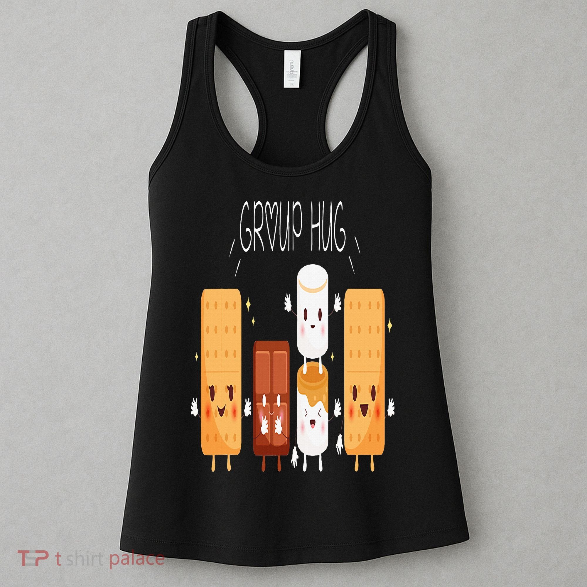 Smores Group Hug  Camping Campfire Marshmallow Smores Women's Tank Top