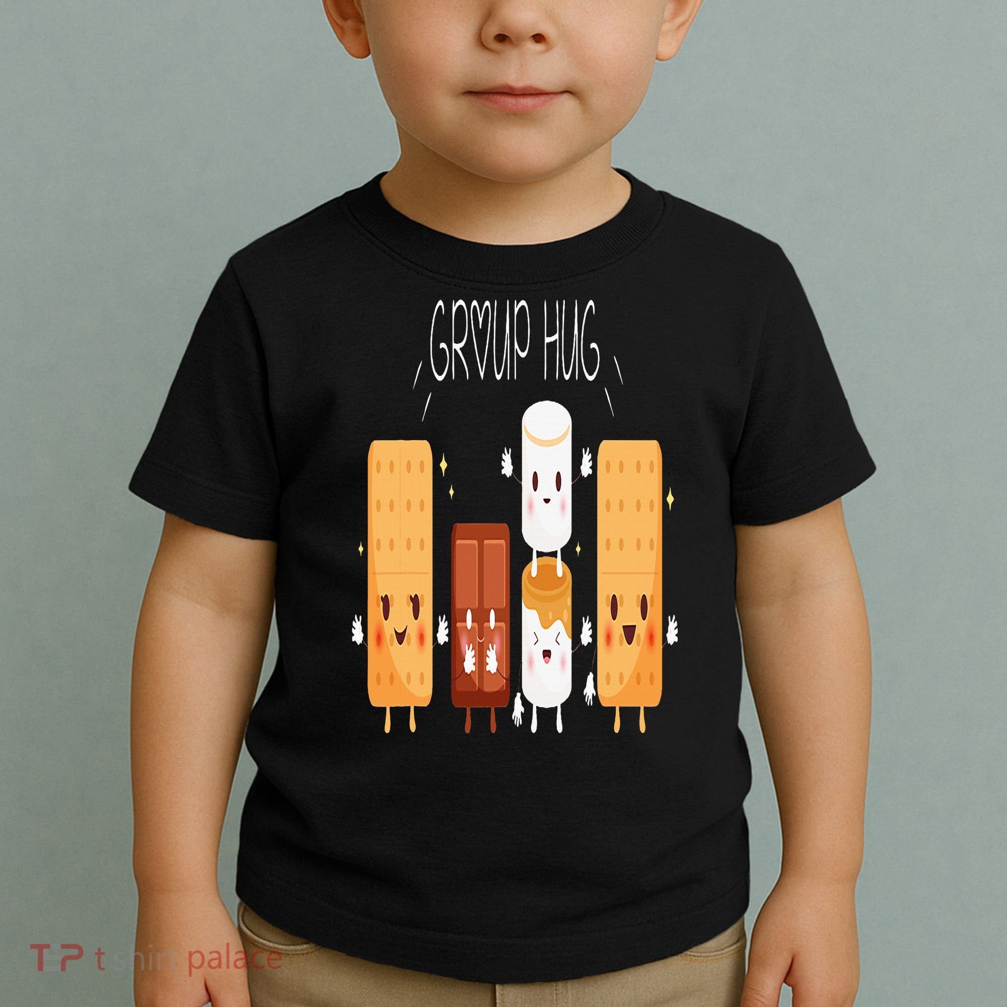 Smores Group Hug  Camping Campfire Marshmallow Smores Toddler T-Shirt