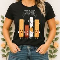 Smores Group Hug  Camping Campfire Marshmallow Smores Women's T-Shirt thumb 2