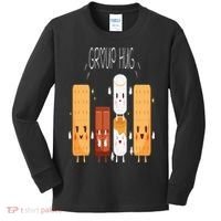 Smores Group Hug  Camping Campfire Marshmallow Smores Kids Long Sleeve Shirt thumb 0