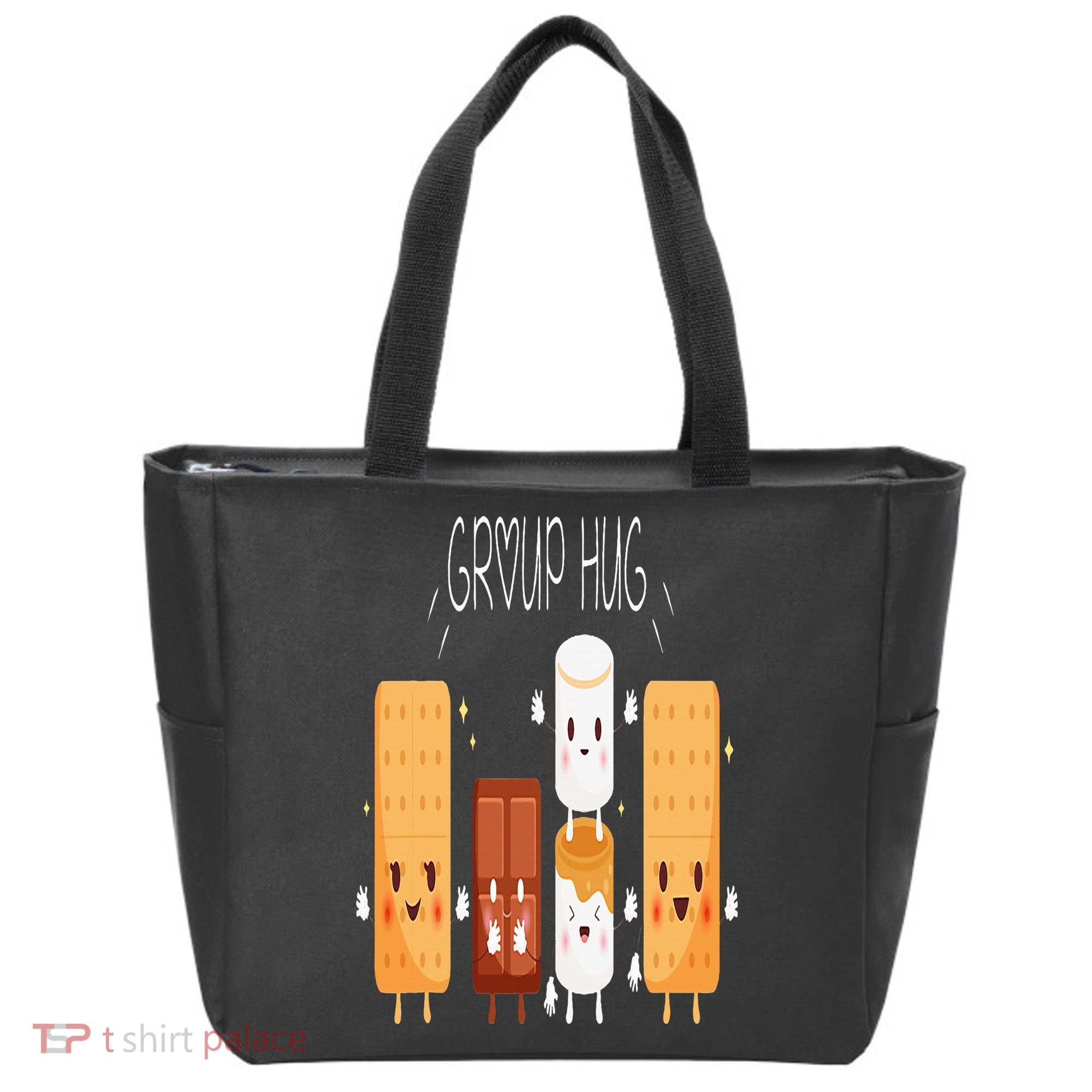 Smores Group Hug  Camping Campfire Marshmallow Smores Tote Bag