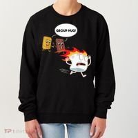 Smores Group Hug S’Mores Camping Food Marshmallows On Fire Women's Sweatshirt thumb 0