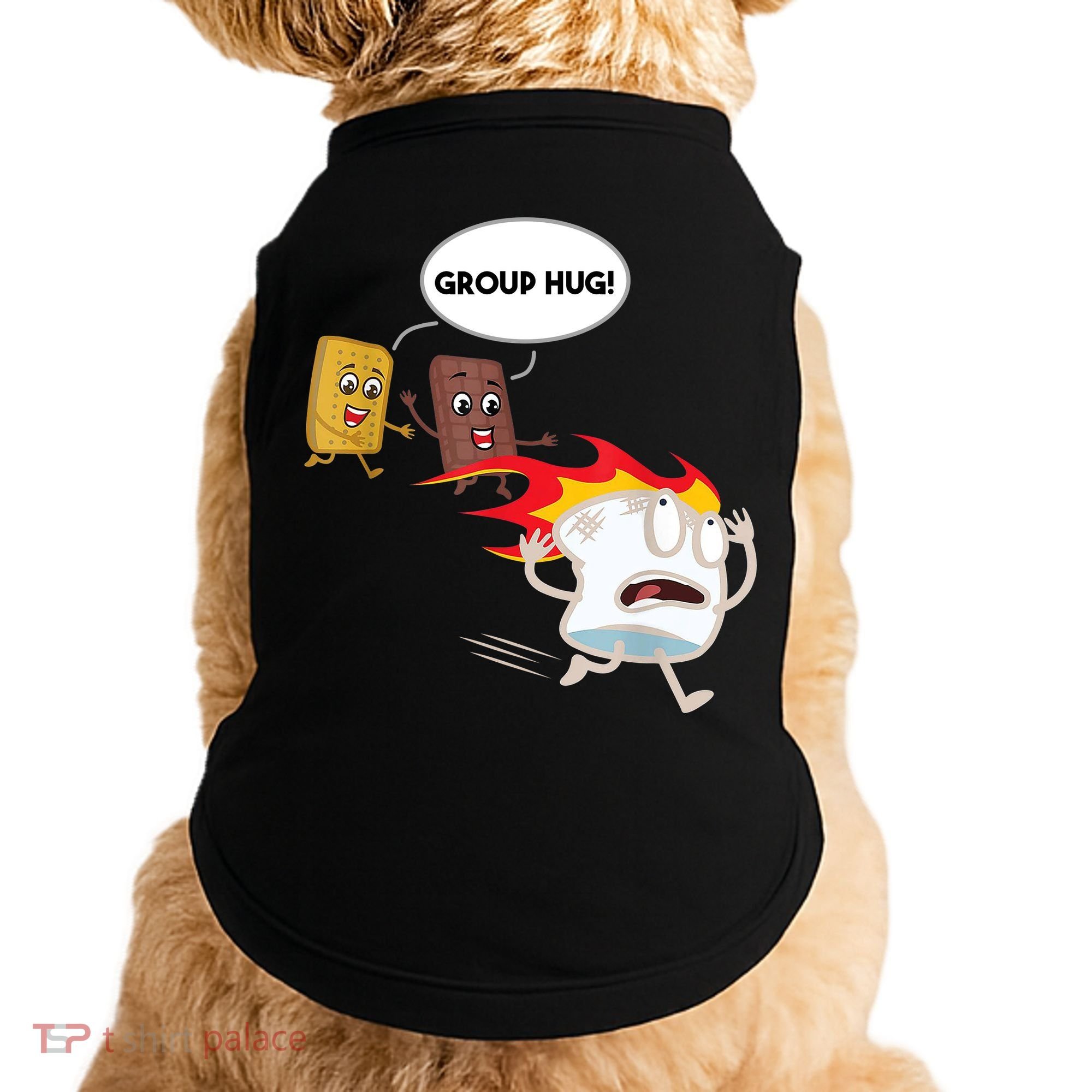 Smores Group Hug S’Mores Camping Food Marshmallows On Fire Doggie Tank