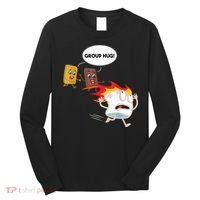 Smores Group Hug S’Mores Camping Food Marshmallows On Fire Long Sleeve Shirt thumb 0