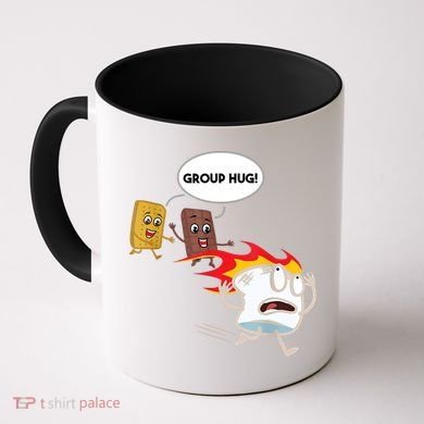 Smores Group Hug S’Mores Camping Food Marshmallows On Fire Coffee Mug