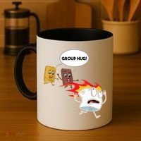 Smores Group Hug S’Mores Camping Food Marshmallows On Fire Coffee Mug thumb 4