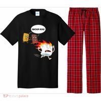 Smores Group Hug S’Mores Camping Food Marshmallows On Fire Pajama Set thumb 0