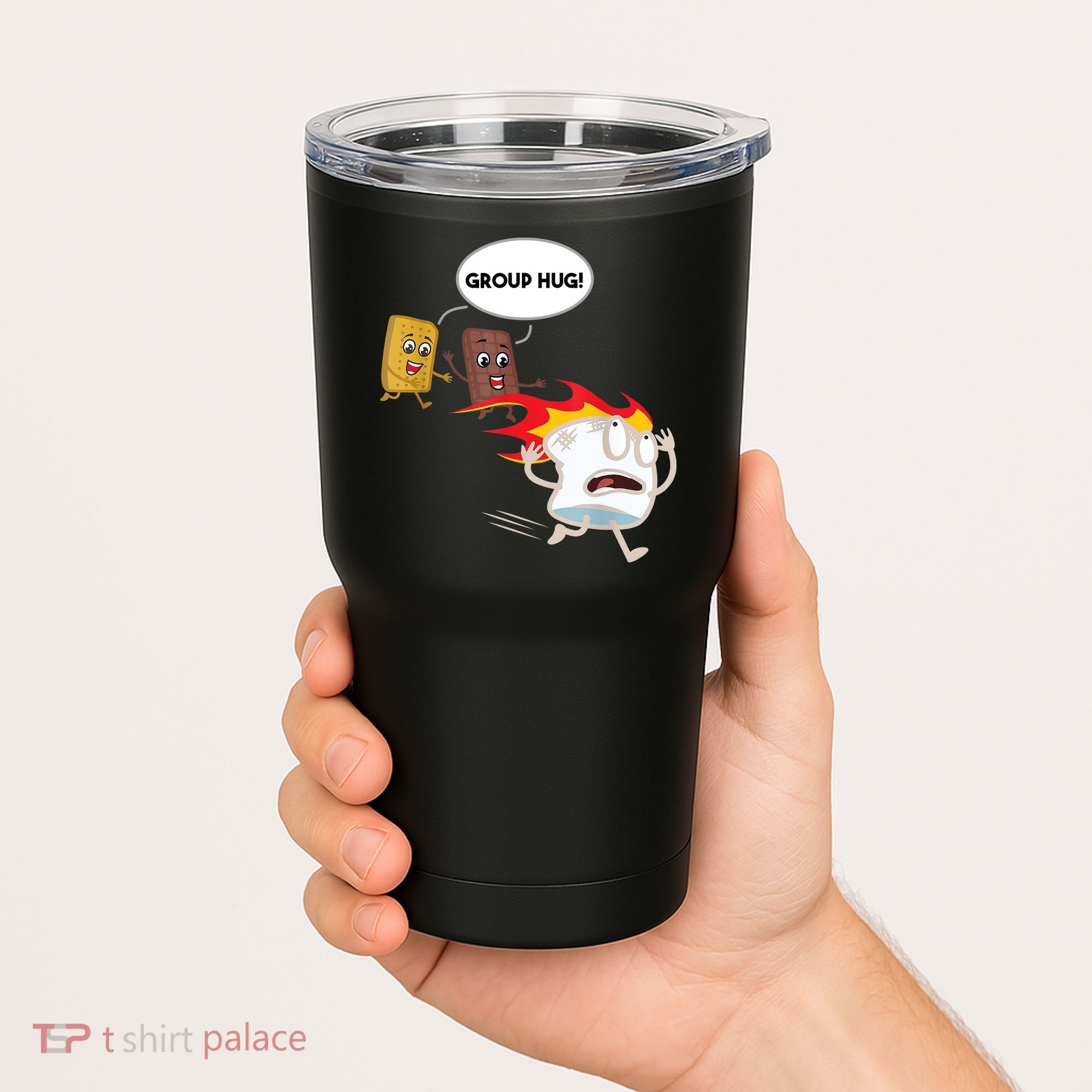 Smores Group Hug S’Mores Camping Food Marshmallows On Fire Tumbler