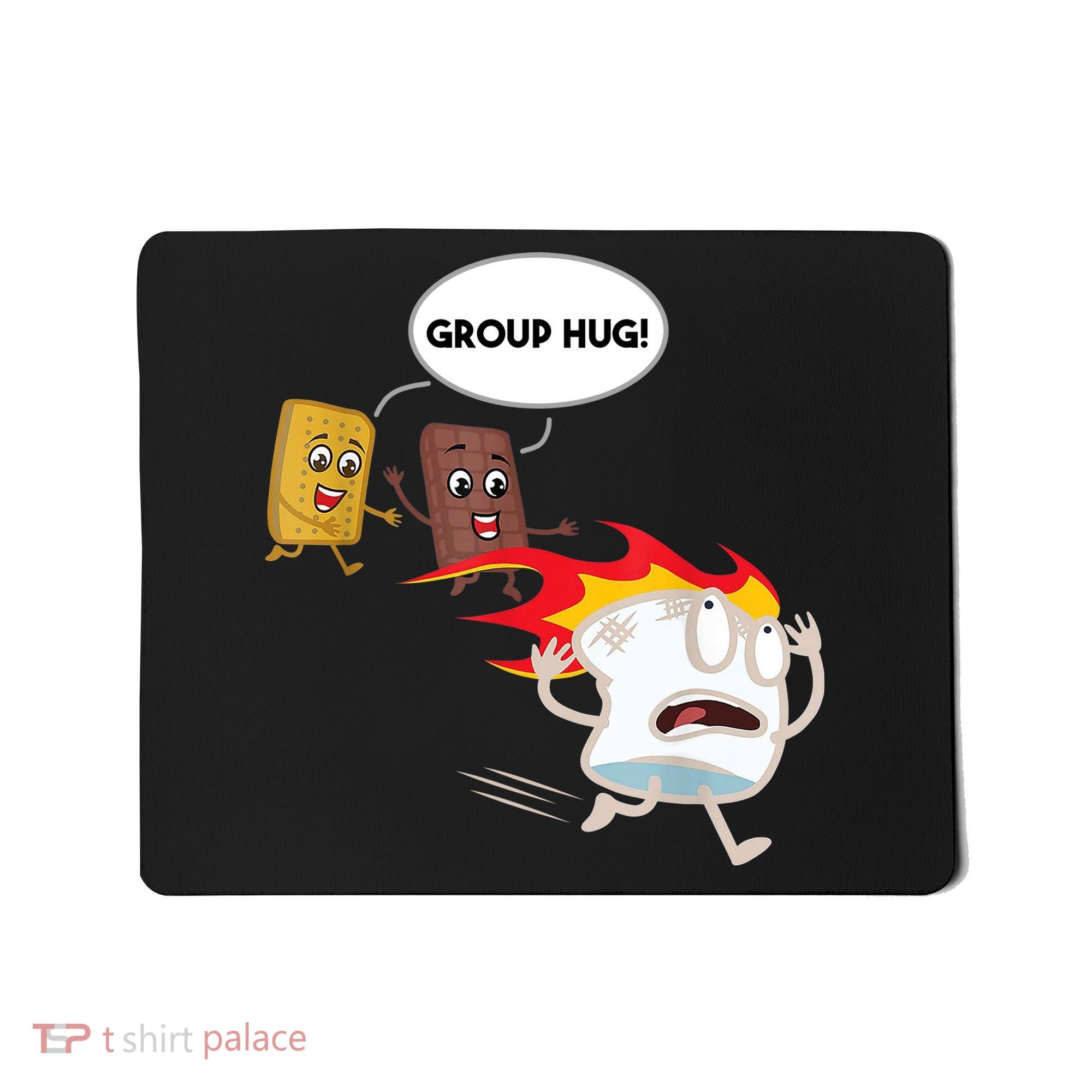 Smores Group Hug S’Mores Camping Food Marshmallows On Fire Mousepad