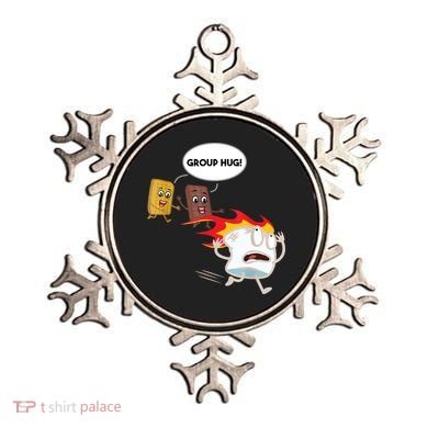 Smores Group Hug S’Mores Camping Food Marshmallows On Fire Ornament