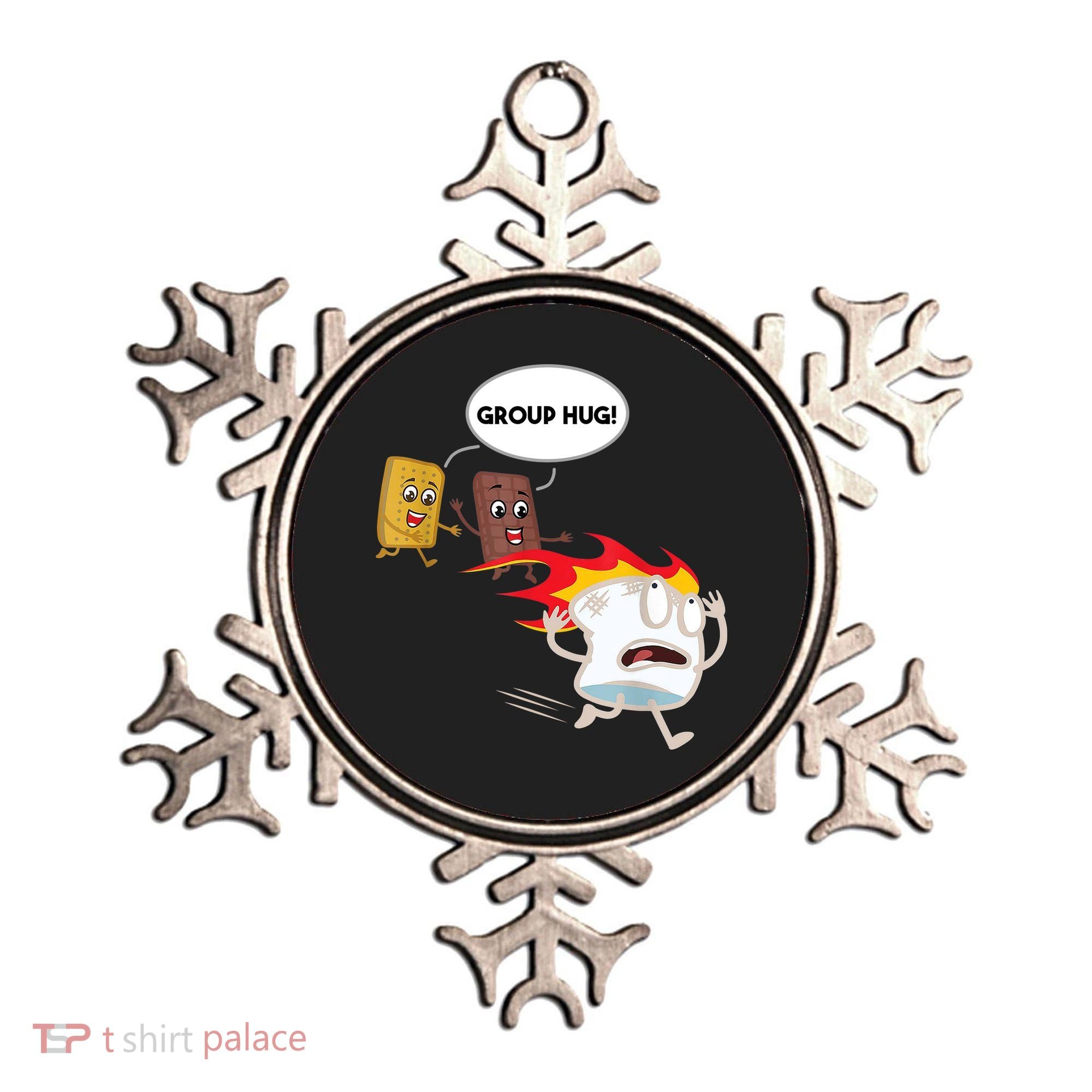 Smores Group Hug S’Mores Camping Food Marshmallows On Fire Ornament