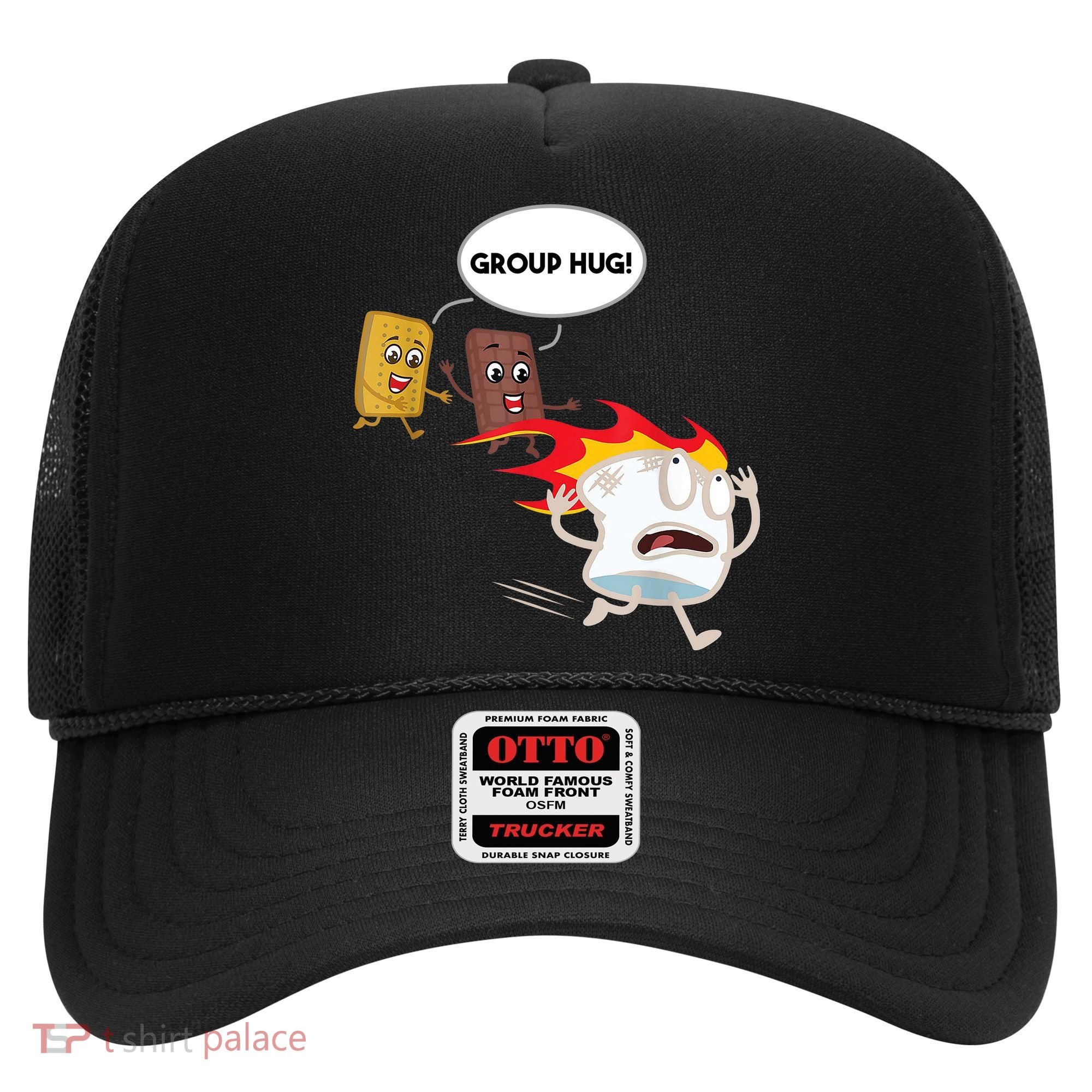 Smores Group Hug S’Mores Camping Food Marshmallows On Fire Hat