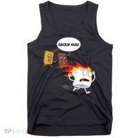 Smores Group Hug S’Mores Camping Food Marshmallows On Fire Tank Top thumb 0