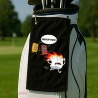 Smores Group Hug S’Mores Camping Food Marshmallows On Fire Golf Towel thumb 2