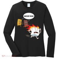Smores Group Hug S’Mores Camping Food Marshmallows On Fire Women's Long Sleeve Shirt thumb 0