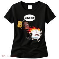Smores Group Hug S’Mores Camping Food Marshmallows On Fire Women's T-Shirt thumb 0