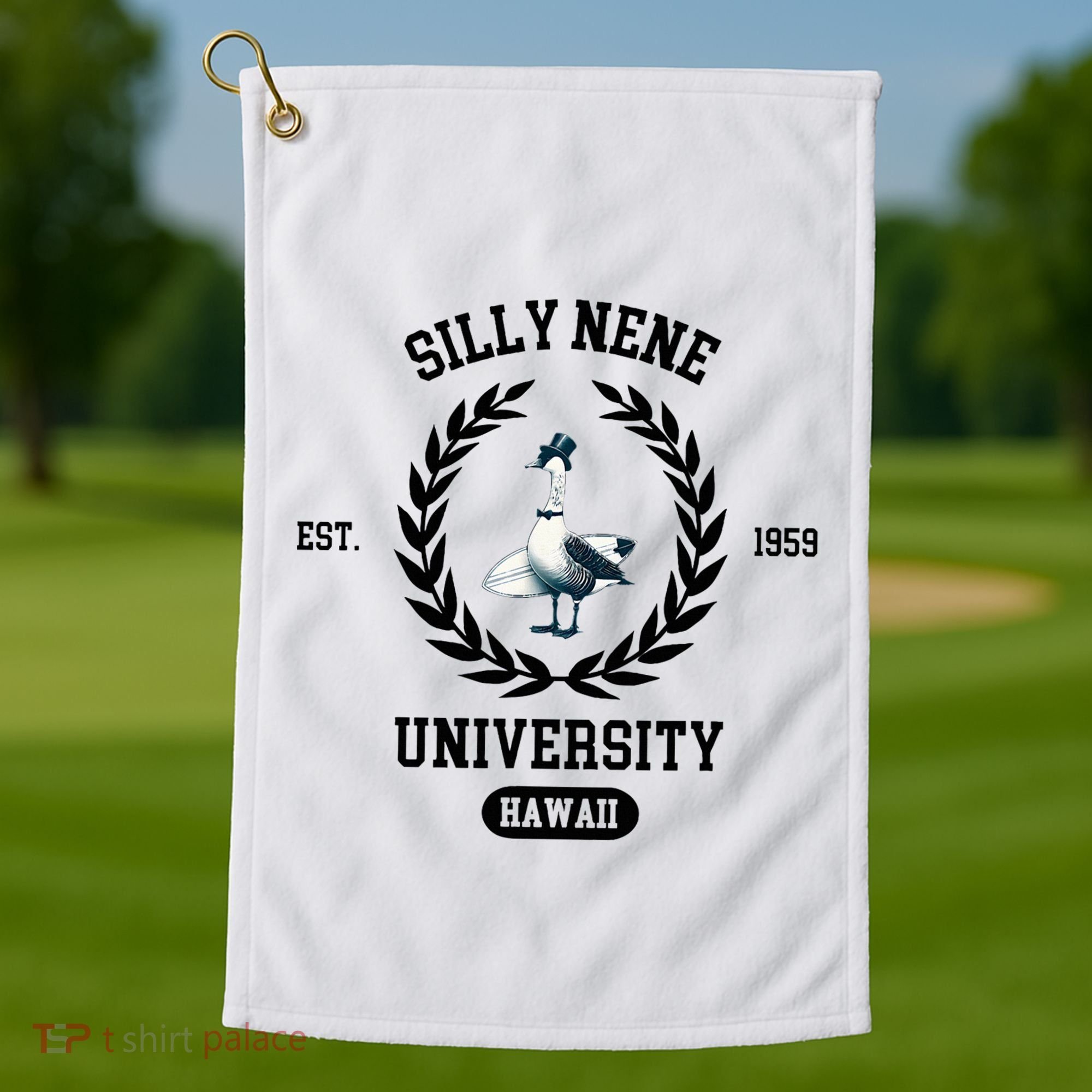Silly Goose Hawaii Silly Nene Goose Golf Towel