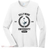 Silly Goose Hawaii Silly Nene Goose Women's Long Sleeve Shirt thumb 0