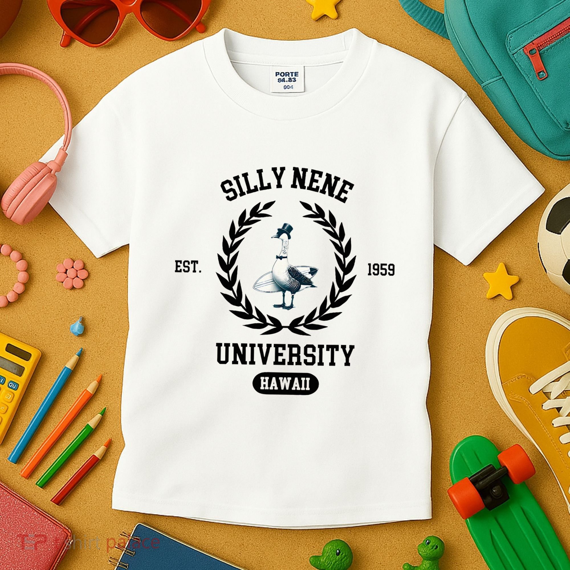 Silly Goose Hawaii Silly Nene Goose Kids T-Shirt