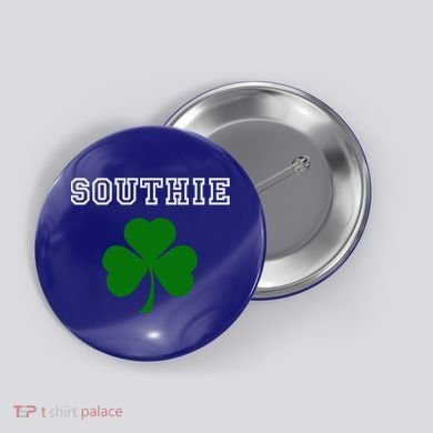 Southie Gift Irish Shamrock Classic Gift Button