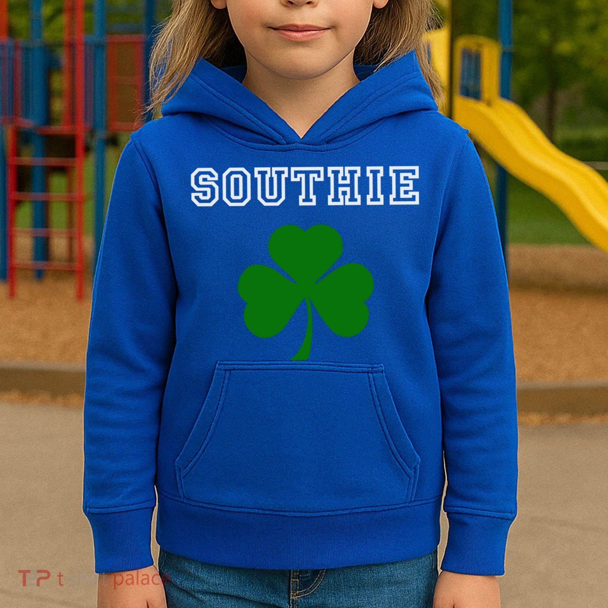 Southie Gift Irish Shamrock Classic Gift Kids Hoodie
