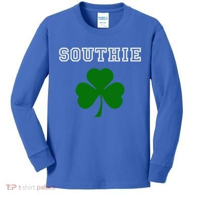 Southie Gift Irish Shamrock Classic Gift Kids Long Sleeve Shirt