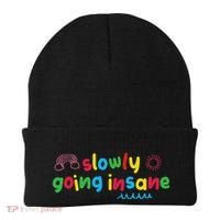 Slowly Going Insane Kidcore Clowncore Aesthetic Beanie thumb 0
