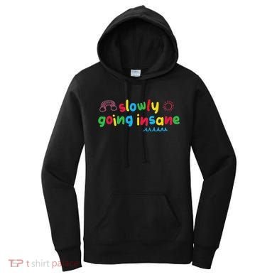 Slowly Going Insane Kidcore Clowncore Aesthetic Women's Hoodie