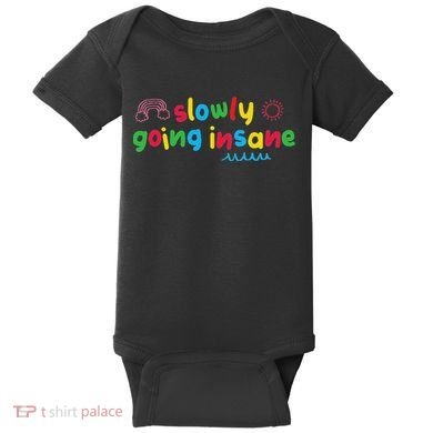 Slowly Going Insane Kidcore Clowncore Aesthetic Baby Bodysuit