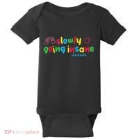 Slowly Going Insane Kidcore Clowncore Aesthetic Baby Bodysuit thumb 0