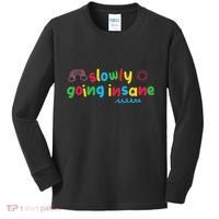 Slowly Going Insane Kidcore Clowncore Aesthetic Kids Long Sleeve Shirt thumb 0