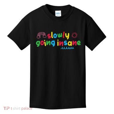 Slowly Going Insane Kidcore Clowncore Aesthetic Kids T-Shirt