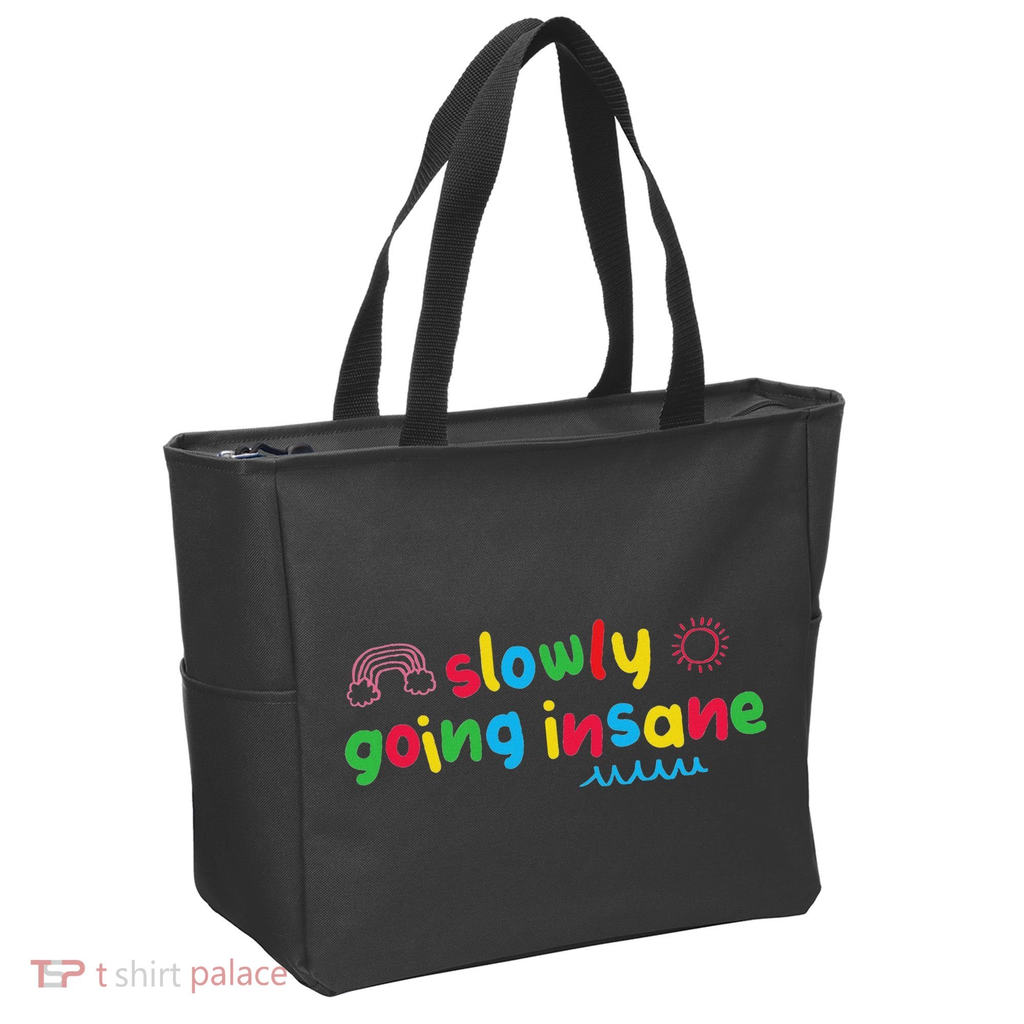 Slowly Going Insane Kidcore Clowncore Aesthetic Tote Bag