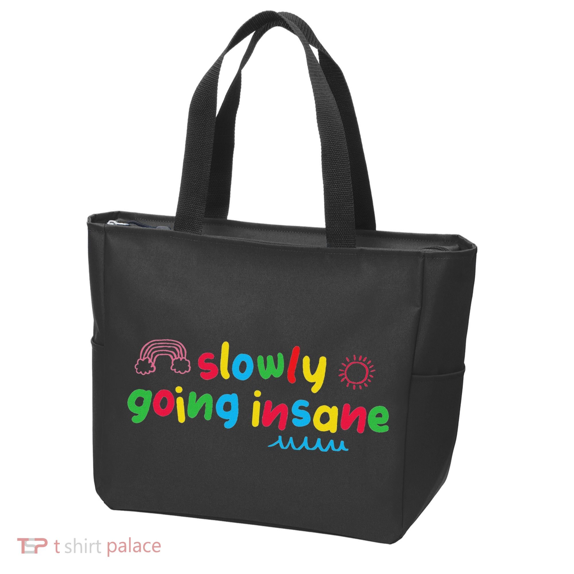 Slowly Going Insane Kidcore Clowncore Aesthetic Tote Bag