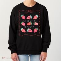 Second Grade Is My Jam Strawberry 2nd Grade Teacher Women's Sweatshirt thumb 0