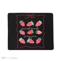 Second Grade Is My Jam Strawberry 2nd Grade Teacher Mousepad thumb 0