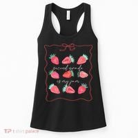 Second Grade Is My Jam Strawberry 2nd Grade Teacher Women's Tank Top thumb 0