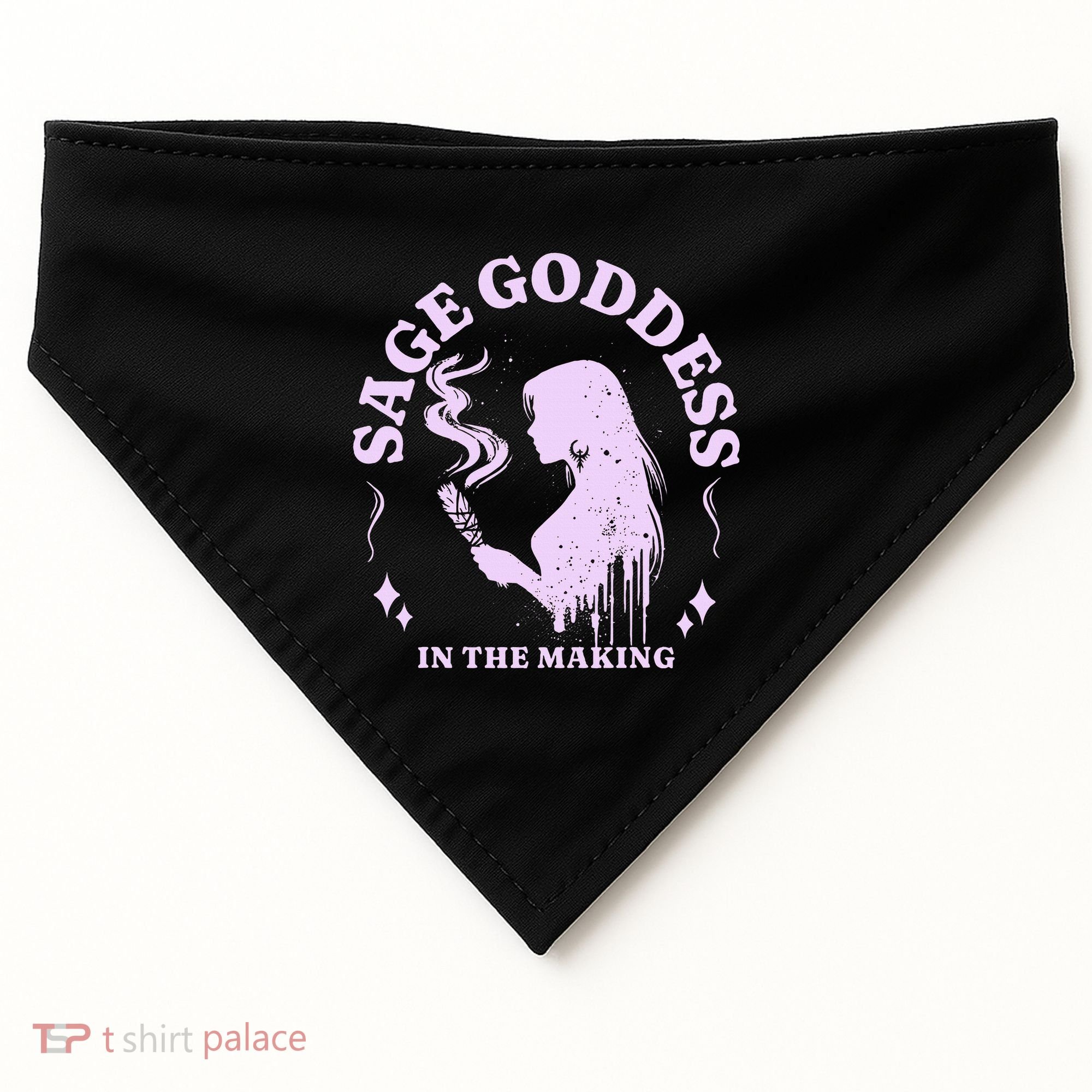 Sage Goddess In The Making Spiritual Energy Holistic Vibes USA-Made Doggie Bandana
