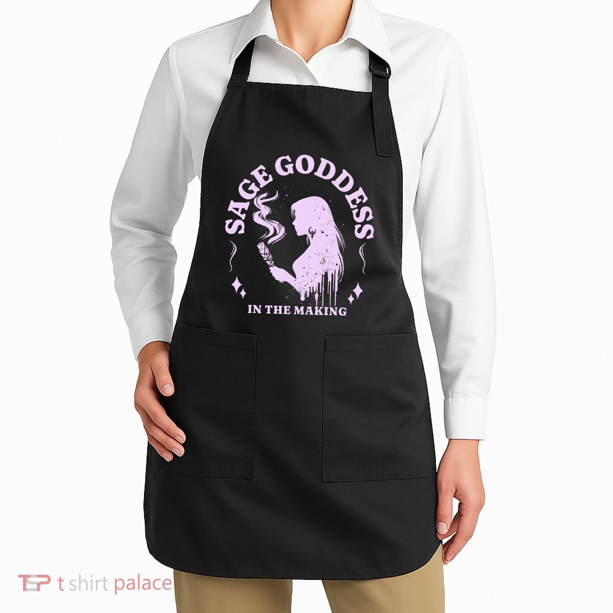 Sage Goddess In The Making Spiritual Energy Holistic Vibes Apron