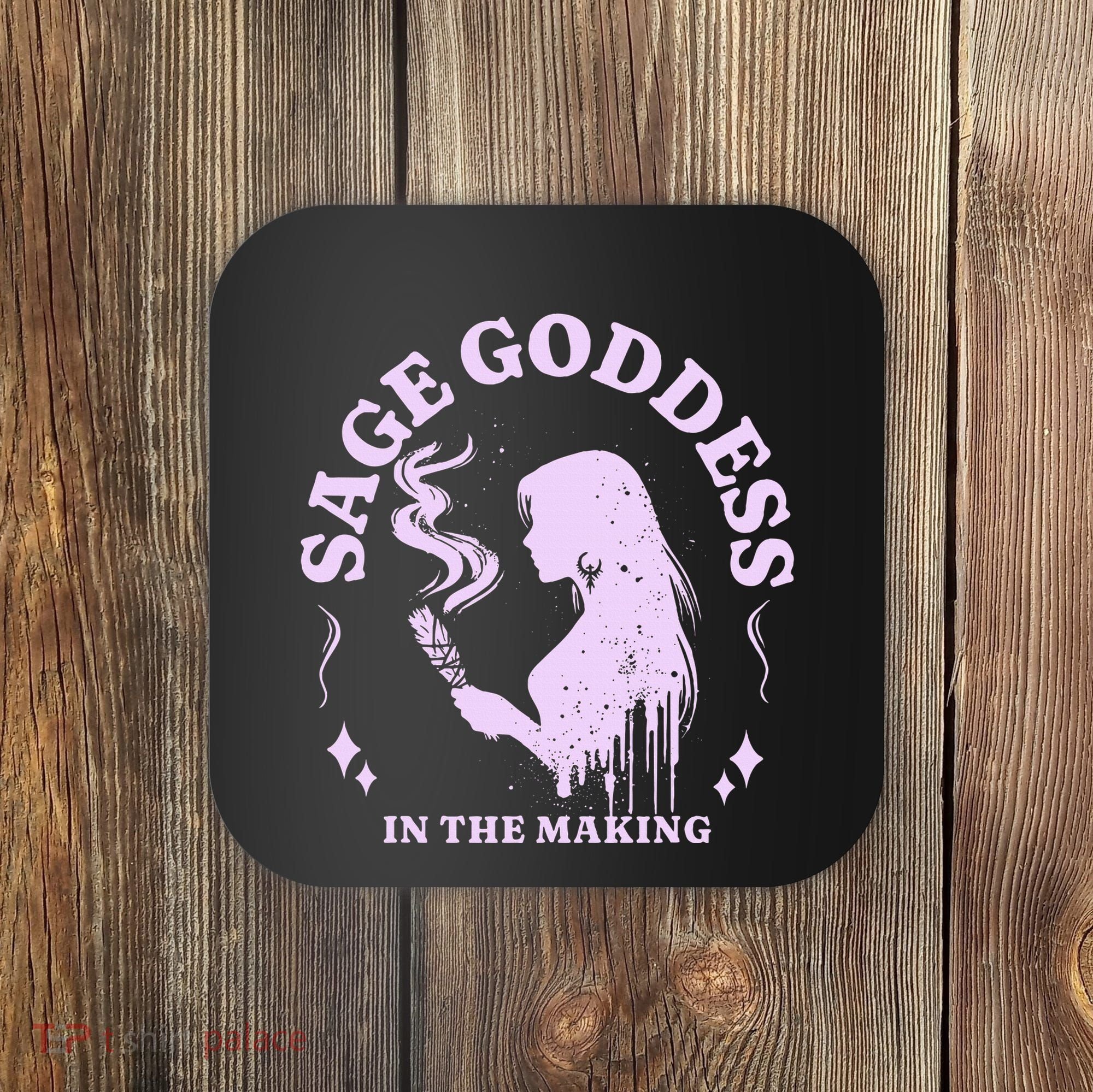 Sage Goddess In The Making Spiritual Energy Holistic Vibes Coaster